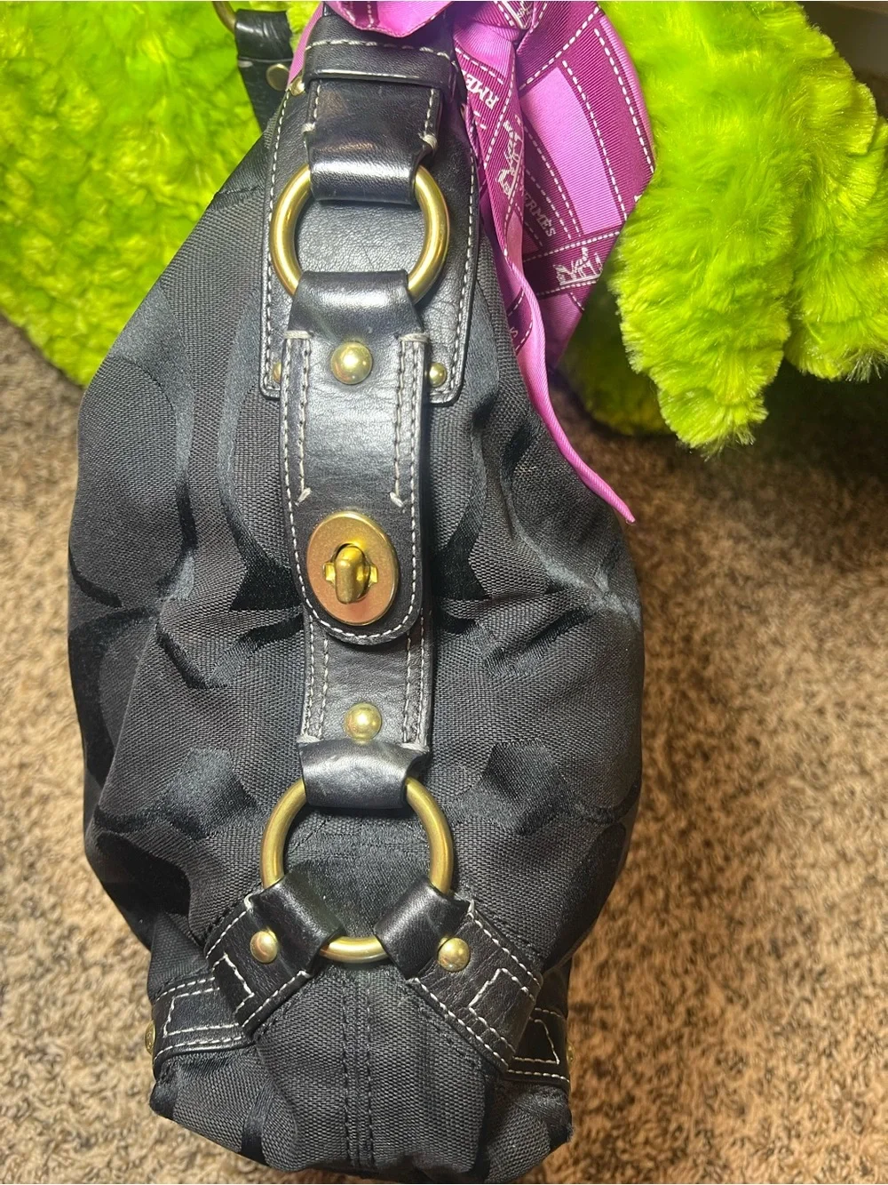 Coach Black Carly Bag (y2k/2000)